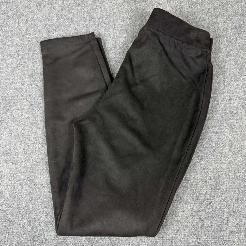 Jason Wu Black Faux Suede Pull On Leggings Pants Small NWT